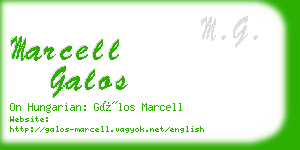 marcell galos business card